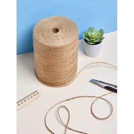 Шпагат джутовый полированный 1200 текс (800 м, 1 кг)