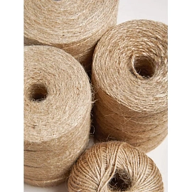 Шпагат джутовый полированный 1200 текс (800 м, 1 кг)