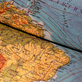 Глобус Globen Классик Евро физический 25 см с подсветкой