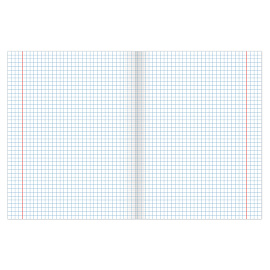 Тетрадь А5, 48 л., BRAUBERG, скоба, клетка, обложка картон, МЕГАПОЛИС, 402777