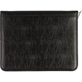 Сумка-папка деловая Алекс из искусственной кожи черного цвета (№ 163)