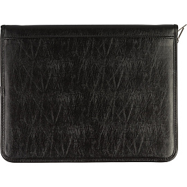 Сумка-папка деловая Алекс из искусственной кожи черного цвета (№ 163)