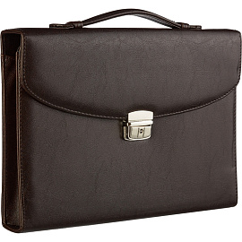 Портфель Алекс Меценат коричневый из искусственной кожи (388) фото Портфель Алекс Меценат коричневый из искусственной кожи (388)