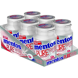 Жевательная резинка Mentos Pure White Клубника 54 г