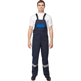 Костюм рабочий летний мужской л05-КПК с СОП синий/васильковый (размер 48-50, рост 170-176)