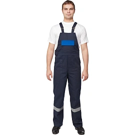 Костюм рабочий летний мужской л05-КПК с СОП синий/васильковый (размер 52-54, рост 170-176)