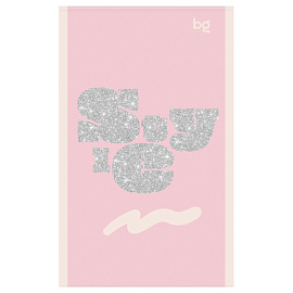 Блокнот А6 32л., на скрепке BG "Блестящий стиль", блестки