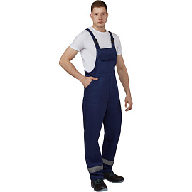 Костюм рабочий летний мужской л05-КПК с СОП синий/васильковый (размер 48-50, рост 182-188)