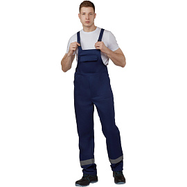 Костюм рабочий летний мужской л05-КПК с СОП синий/васильковый (размер 48-50, рост 182-188)