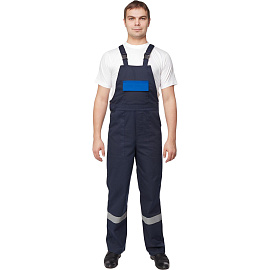 Костюм рабочий летний мужской л05-КПК с СОП синий/васильковый (размер 56-58, рост 182-188)