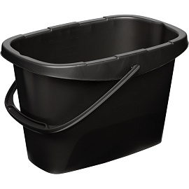 Ведро с отжимом Spin&clean Step 13 л пластик серое