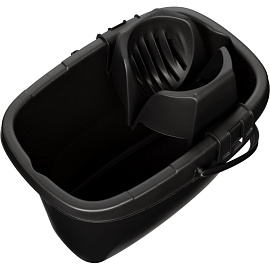 Ведро с отжимом Spin&clean Step 13 л пластик серое