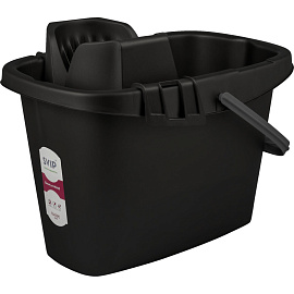 Ведро с отжимом Spin&clean Step 13 л пластик серое