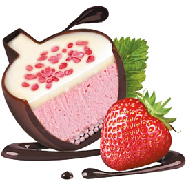 Конфеты шоколадные Стильные штучки Клубничный мусс 104 г