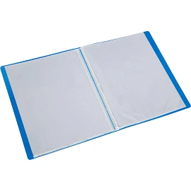 Папка файловая на 20 файлов Attache Label A4 15 мм синяя (толщина обложки 0.35 мм)