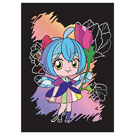 Гравюра Мульти-Пульти "Феи", А5, разноцветная основа, пакет с европодвесом фото Гравюра Мульти-Пульти "Феи", А5, разноцветная основа, пакет с европодвесом