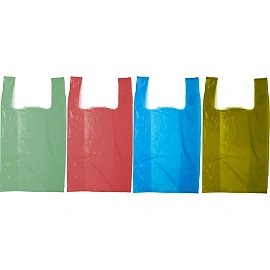 Пакет-майка ПНД 15 мкм (35+20х65 100 штук в упаковке)