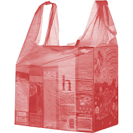 Пакет-майка ПНД 15 мкм (35+20х65 100 штук в упаковке)