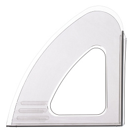 Лоток вертикальный для бумаг BRAUBERG "Delta", 240х90х240 мм, прозрачный, 237242 фото Лоток вертикальный для бумаг BRAUBERG "Delta", 240х90х240 мм, прозрачный, 237242