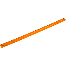 Линейка для школьной доски СТАММ 100см, пластиковая, желтая, с ручкой