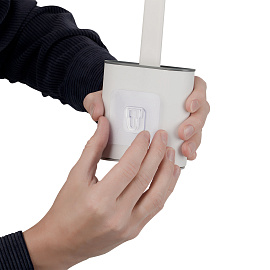 Ерш для унитаза силиконовый OfficeClean Professional (плоский) напольный / настенный с креплением фото Ерш для унитаза силиконовый OfficeClean Professional (плоский) напольный / настенный с креплением