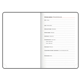 Ежедневник датированный 2026, А5, 138x213 мм, BRAUBERG "Select", балакрон, черный, 117086