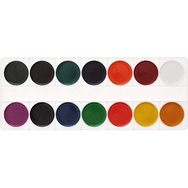 Краски акварельные медовые Луч Zoo 14 цветов