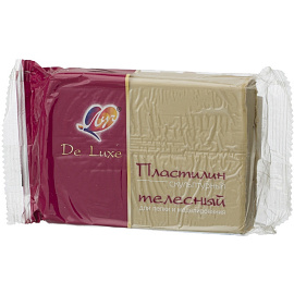 Пластилин скульптурный Луч De Luxe бежевый 300 г мягкий