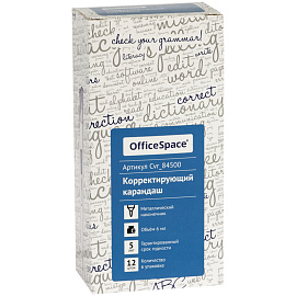 Корректирующий карандаш OfficeSpace, 06мл, металлический наконечник фото Корректирующий карандаш OfficeSpace, 06мл, металлический наконечник