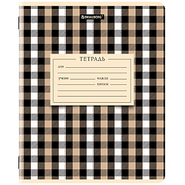 Тетрадь 12 л. BRAUBERG линия, обложка картон, CLASSIC TEXTURE, 107284