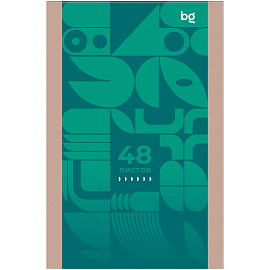 Блокнот А6 48л. на скрепке BG "Моноколор
