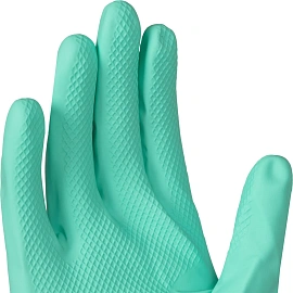 Перчатки нитриловые Vileda Professional с хлопковым напылением зеленые (размер 9.5-10, XL, 174385)