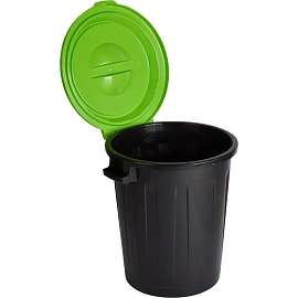 Бак для отходов 90 л пластиковый черный