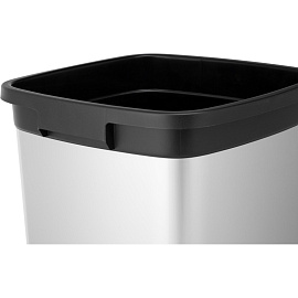 Контейнер для мусора напольный Vileda Professional 60 л пластик серый/чёрный (73x39x39 см)