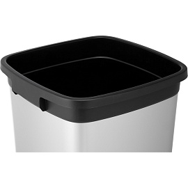 Контейнер для мусора напольный Vileda Professional 60 л пластик серый/чёрный (73x39x39 см)