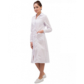 Халат медицинский женский м04-ХЛ белый (размер 52-54, рост 170-176)