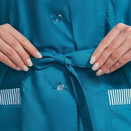 Халат для горничных и уборщиц у01-ХЛ с длинным рукавом бирюзовый (размер 44-46, рост 158-164) фото Халат для горничных и уборщиц у01-ХЛ с длинным рукавом бирюзовый (размер 44-46, рост 158-164)