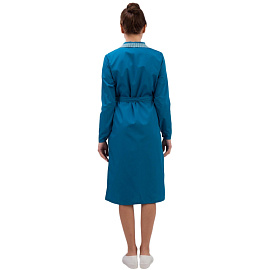 Халат для горничных и уборщиц у01-ХЛ с длинным рукавом бирюзовый (размер 44-46, рост 170-176) фото Халат для горничных и уборщиц у01-ХЛ с длинным рукавом бирюзовый (размер 44-46, рост 170-176)