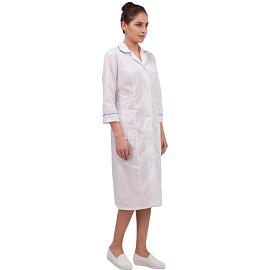 Халат медицинский женский м02-ХЛ белый (размер 56-58, рост 158-164)