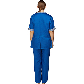 Костюм для горничных и уборщиц у07-КБР васильковый (размер 44-46, рост 170-176) фото Костюм для горничных и уборщиц у07-КБР васильковый (размер 44-46, рост 170-176)