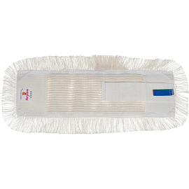 Насадка МОП для швабры-флаундера (плоской) Метлана хлопок 44x15 см белая