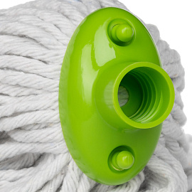 Насадка МОП для верёвочной швабры York Макси хлопок/полиэстер 21x15 см белая