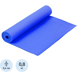 Коврик для фитнеса и йоги Larsen PVC 173x61x0.4 см синий