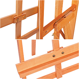 Мольберт напольный Лира с бегунком Гамма "Студия", 52*73*147см, бук фото Мольберт напольный Лира с бегунком Гамма "Студия", 52*73*147см, бук