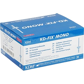 Катетер периферический KDM с дополнительным портом 26G (0.26х19 мм, 50 штук в упаковке)