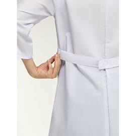 Костюм медицинский женский м01-КБР белый/бирюзовый (размер 44-46, рост 170-176)