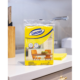 Салфетки хозяйственные Luscan вискоза 30x38 см 90 г/кв.м (3 штуки в упаковке)
