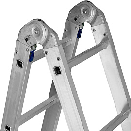 Лестница-трансформер Сибртех алюминиевая четырехсекционная 4x4 ступени (97882)