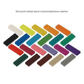 Пластилин Гамма Мультики 22 цвета 440 г со стеком фото Пластилин Гамма Мультики 22 цвета 440 г со стеком