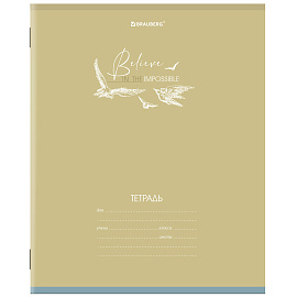 Тетрадь 24 л. BRAUBERG клетка, обложка картон, "PASTEL", 106486